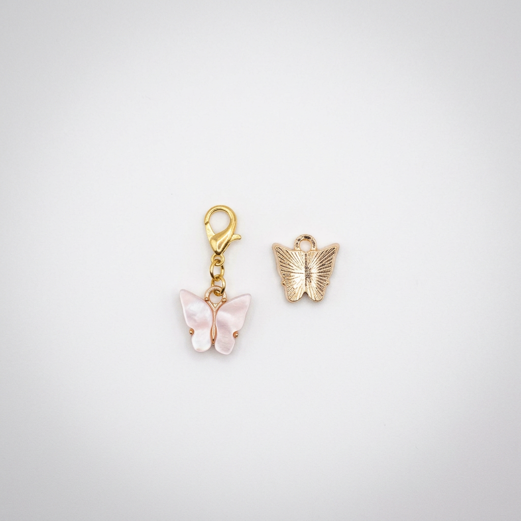 Dije Mariposa Mini Rosa