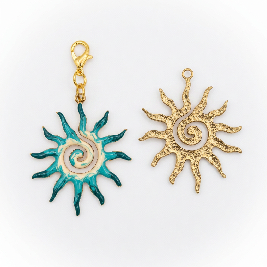 Colgante Sol Espiral Combinado
