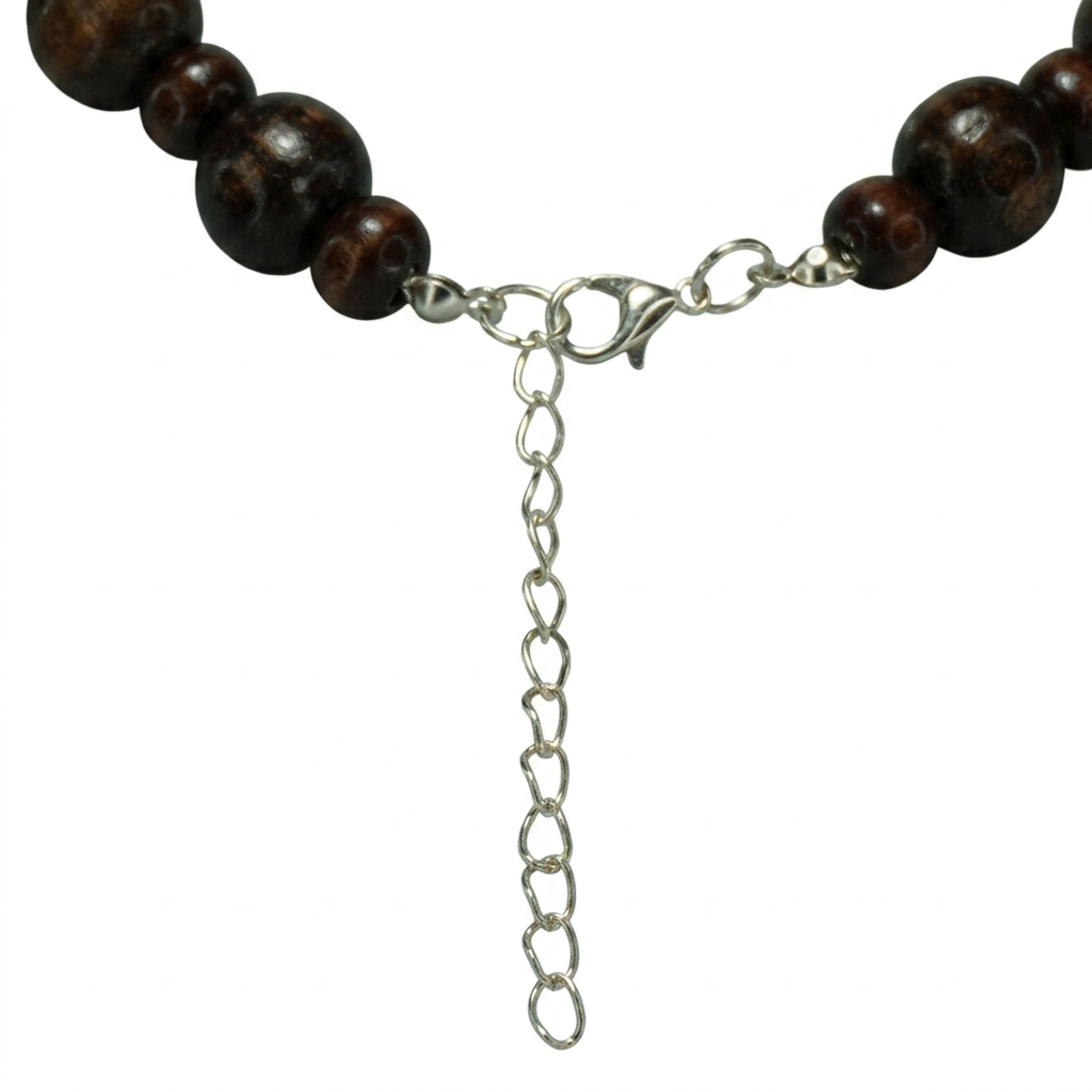 Collar Base Chocolate Plateado