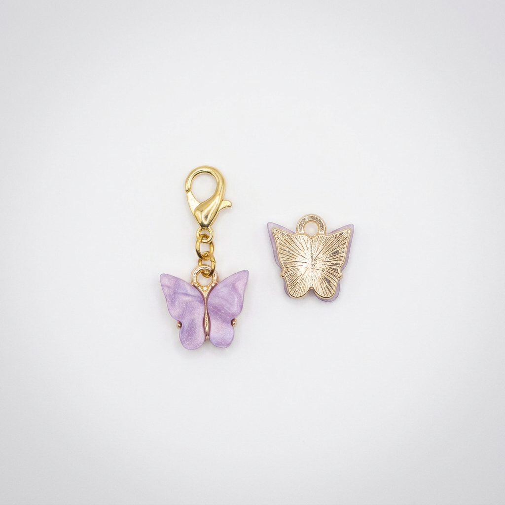 Dije Mariposa Mini Malva