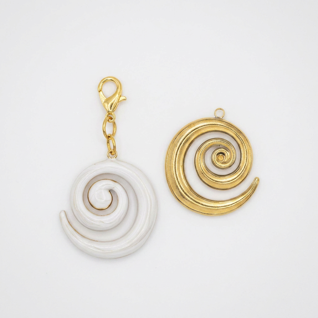 Colgante Espiral Blanco