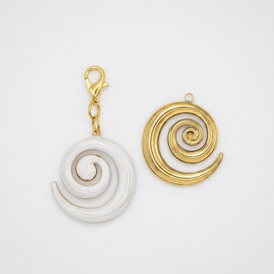 Colgante Espiral Blanco