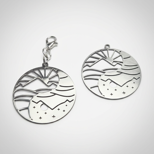 Colgante Yin y Yang Plateado