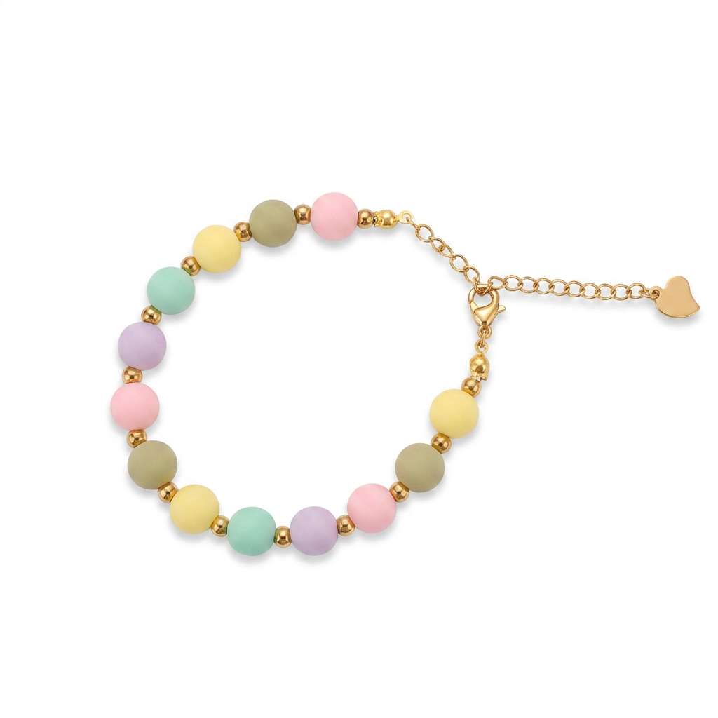 Pulsera Arcoíris Combinada Dorada