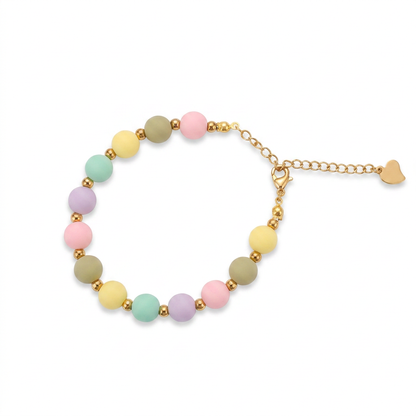 Pulsera Arcoíris Combinada Dorada