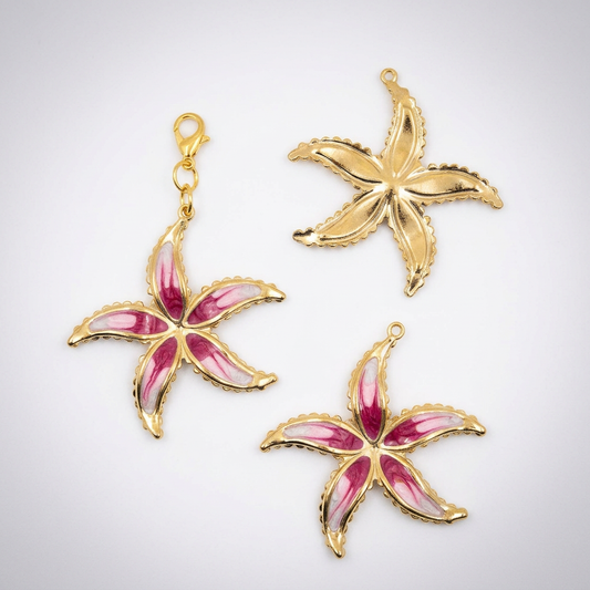 Colgante Estrella de Mar Rosa