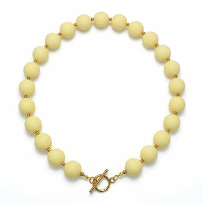 Collar Arcoíris Amarillo Dorado