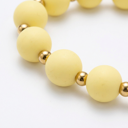 Pulsera Arcoíris Amarillo Dorado