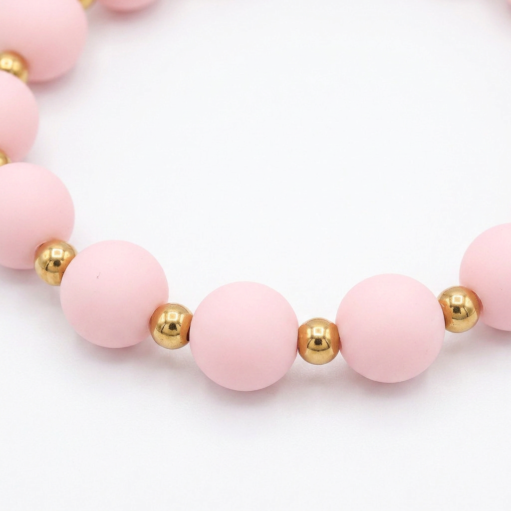 Pulsera Arcoíris Rosa Dorado