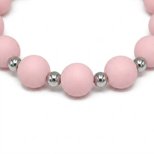 Pulsera Arcoíris Rosa Plateado