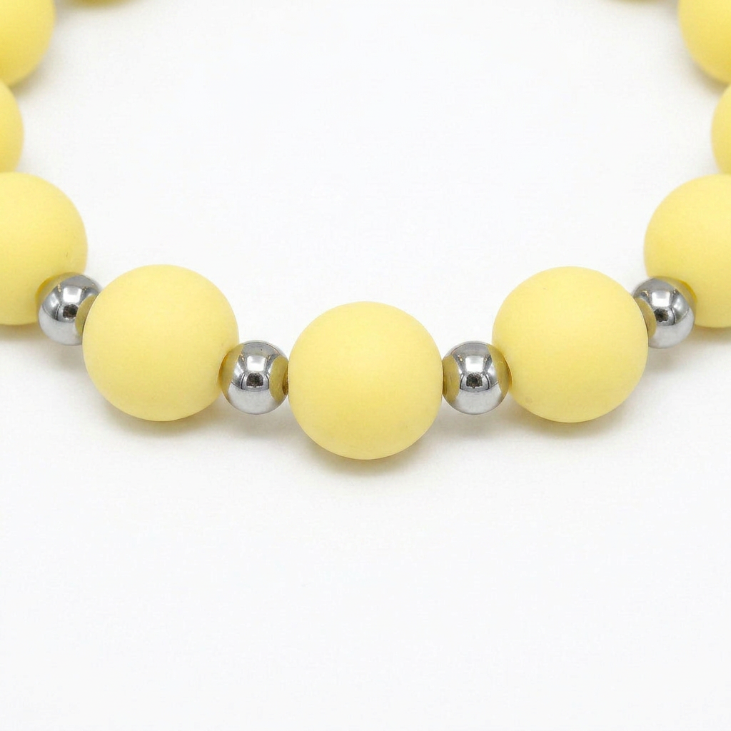 Pulsera Arcoíris Amarillo Plateado