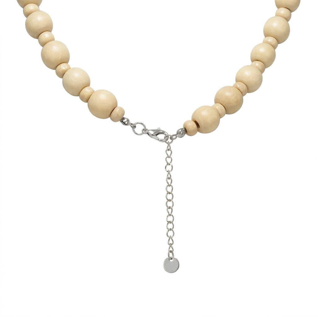 Collar Base Marfil Plateado