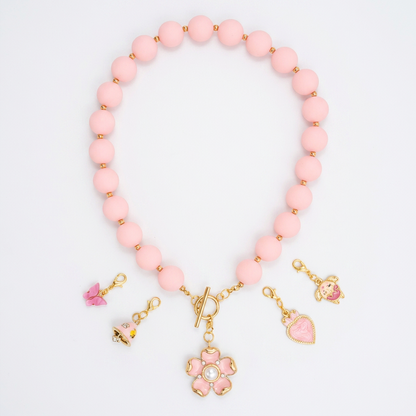 Collar Arcoíris Rosa Dorado