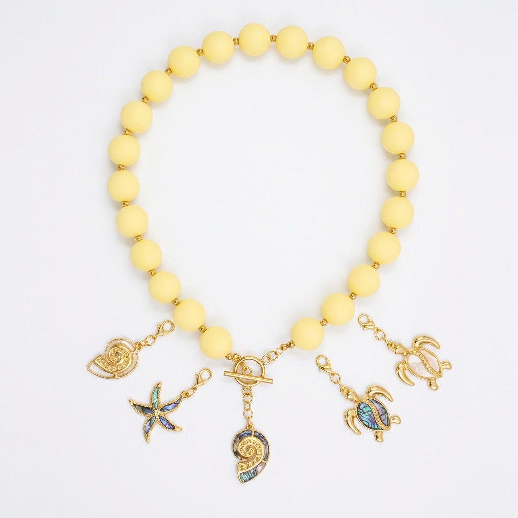 Collar Arcoíris Amarillo Dorado