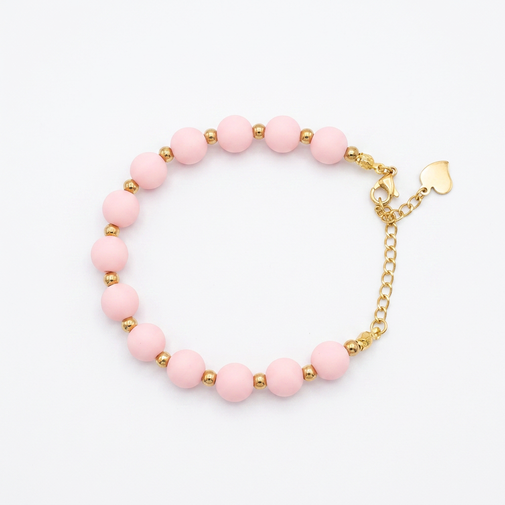 Pulsera Arcoíris Rosa Dorado