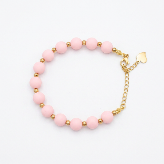 Pulsera Arcoíris Rosa Dorado