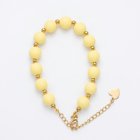 Pulsera Arcoíris Amarillo Dorado
