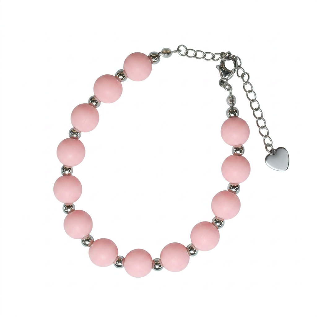 Pulsera Arcoíris Rosa Plateado