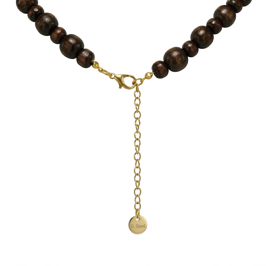 Collar Base Chocolate Dorado