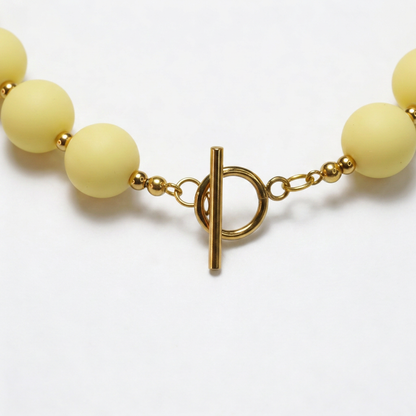 Collar Arcoíris Amarillo Dorado