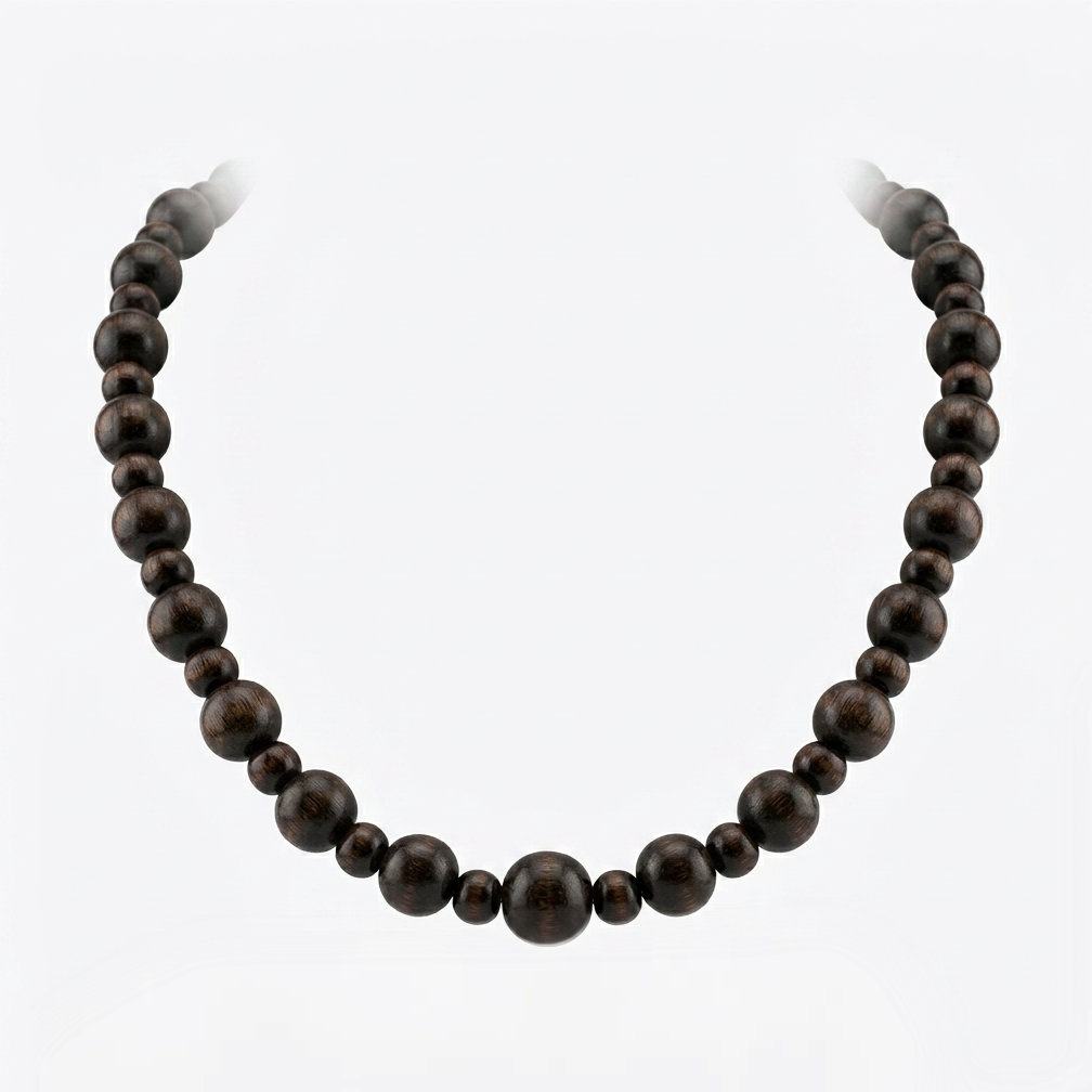 Collar Base Chocolate Plateado