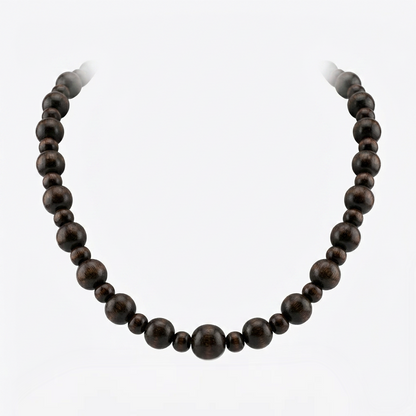 Collar Base Chocolate Plateado