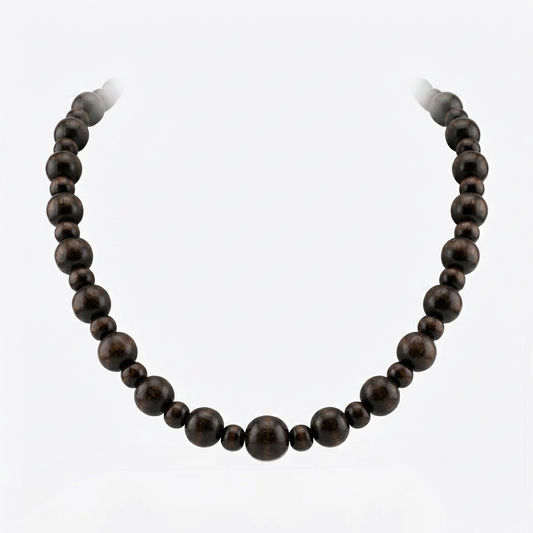 Collar Base Chocolate Plateado